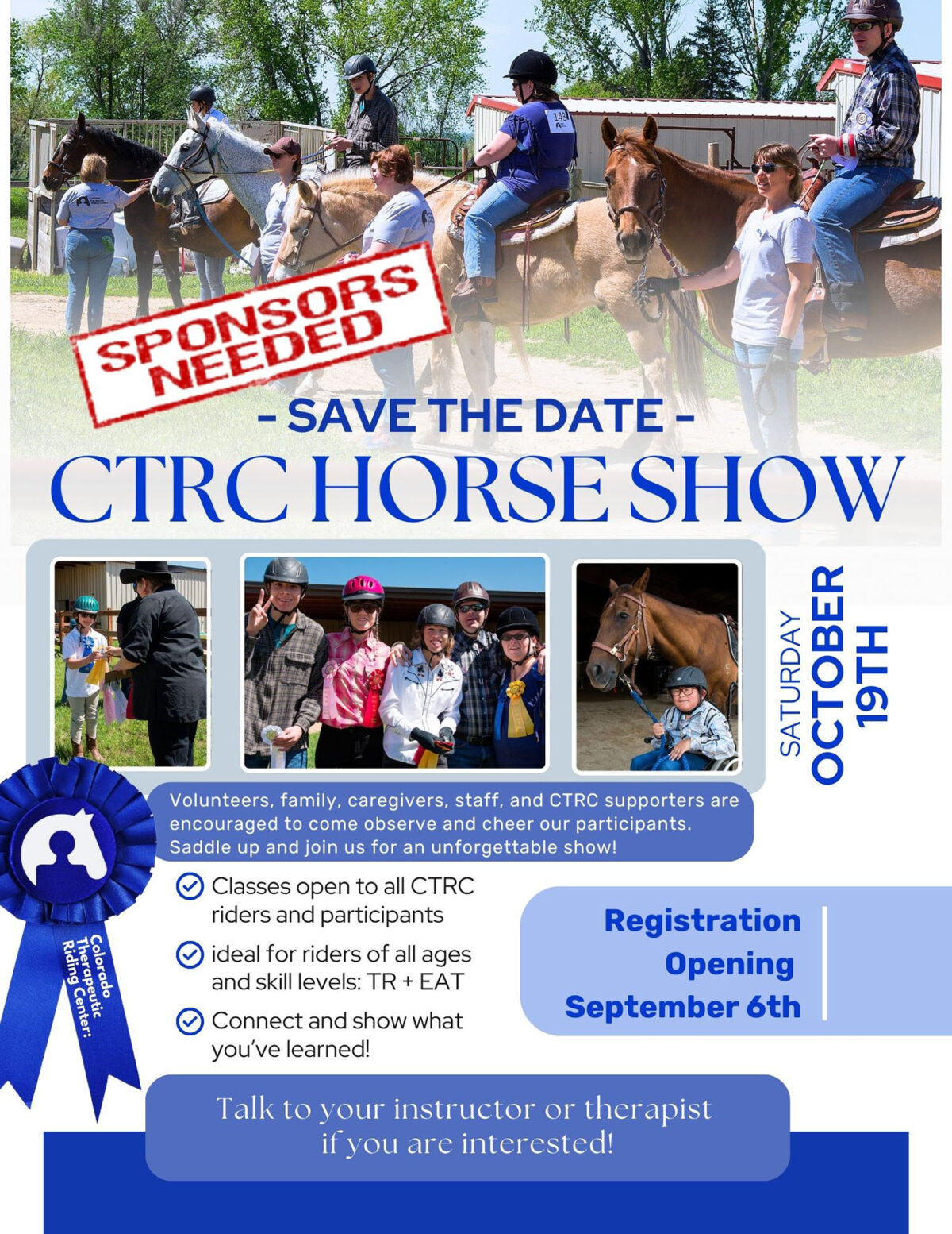 CTRC Horse Show - Colorado Therapeutic Riding Center
