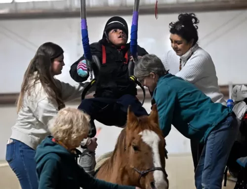 Daily Camera: Colorado Therapeutic Riding Center helps its rider Te improve mobility and overall wellbeing