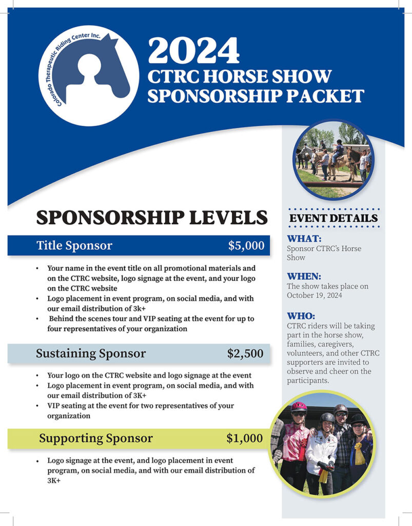 CTRC Horse Show - Colorado Therapeutic Riding Center